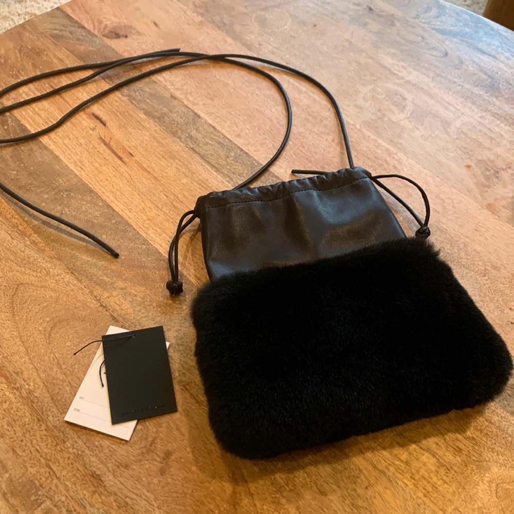 Alexander Wang Fur Trimmed Purse Pouch